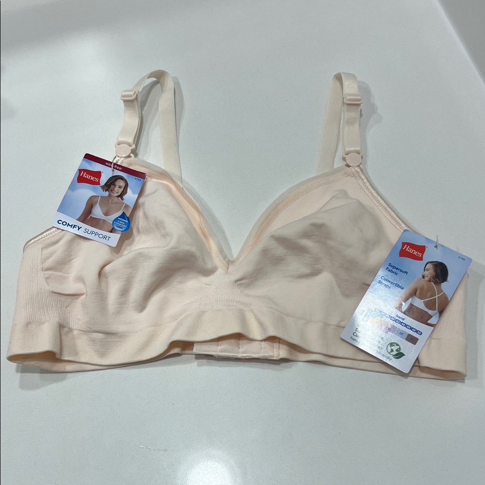 Hanes Women's Soft Support Bra - Light Cream